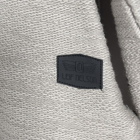 Leif Nelson Slim Fit Pullover Hooded Sweatshirt Mens Sz XL Gray - Picture 4 of 10